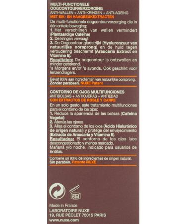 NUXE Men Multi-Purpose Eye Cream 0.52 oz. - Hydrating & Anti-Aging Eye Treatment - Buy Online on GoSupps.com