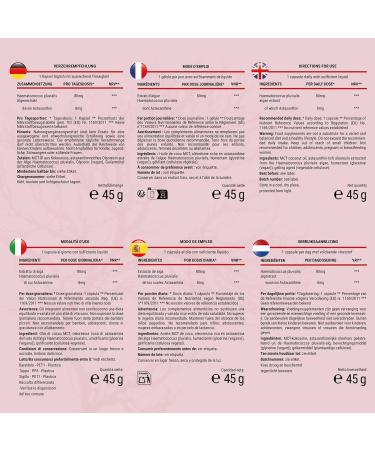 Raibu Astaxanthin High Dose 180 Vegan Astaxanthin Capsules Softgels 6 Months Supply 8 mg per Softgel Premium Ingredient from Haematococcus pluvialis Algae Extract Without Additives - Buy Online on GoSupps.com