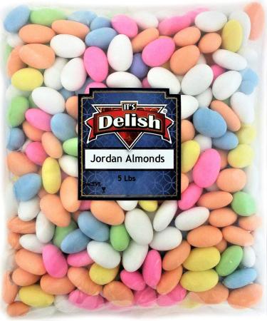 Assorted Jordan Almonds Pastel Colors - 5 LBS Bulk | Vegan & Kosher Sugared Almonds for Weddings and Parties - Buy Online on GoSupps.com