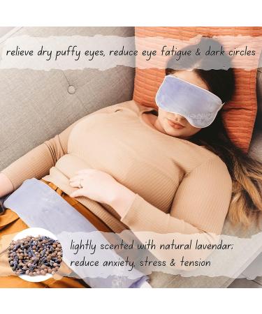 Relaxation Gifts for Women: Heated Lavender Neck Wrap & Eye Mask Set - Microwavable, Destress, Mother's Day, Birthday, Thank You Gifts - Buy Online on GoSupps.com