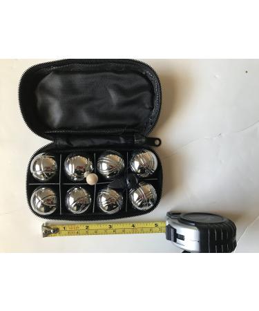 BuyBocceBalls Listing - 8 Ball 35mm Metal Mini Bocce/Petanque Set with black bag