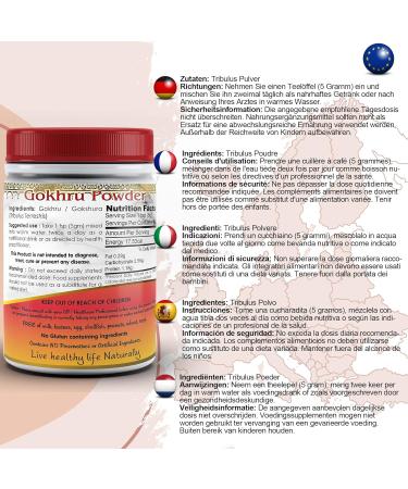 Tribuvar Gold Powder (Gokhru-Gokshura) - Natural Testosterone Booster - Buy Online on GoSupps.com