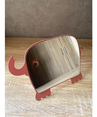 Aeisage Kids Elephant Desk Mirror for Girls - Cute Pink Compact Makeup Mirror with Stand for Daughter - 7.87 x 6 x 0.5 inches - Buy Online on GoSupps.com