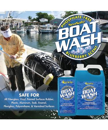 STAR BRITE Concentrated Boat Wash - 16 Oz - Cleans Fiberglass, Painted Surfaces, Vinyl, Plastic, Rubber, Aluminum, Teak, Plexiglass & More - Buy Online on GoSupps.com