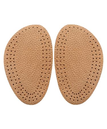 Sibba 2 Pieces Leather Half Insoles Soft Latex Half Insoles Orthotic Insoles Half Forefoot Insole Comfortable Inner Soles for Women Heels  Flats  Boots Statement Shoes