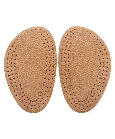 Sibba 2 Pieces Leather Half Insoles Soft Latex Half Insoles Orthotic Insoles Half Forefoot Insole Comfortable Inner Soles for Women Heels  Flats  Boots Statement Shoes