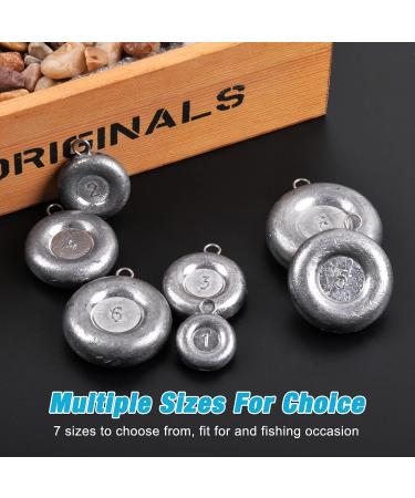 Disc Sinkers Fishing Weights for Saltwater Surf & Catfishing - 1oz to 8oz Options Available - Buy Online on GoSupps.com