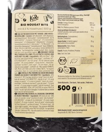 Buy KoRo Organic Nougat Bits with 8.5% Hazelnut - 500g | Premium International Shipping - Buy Online on GoSupps.com