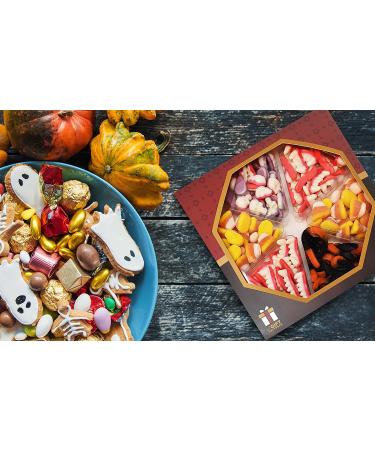 Halloween Gummies Candy Gift Tray - Dracula Teeth, Candy Corn, Worms, Skulls - 1.3 lbs - Buy Online on GoSupps.com
