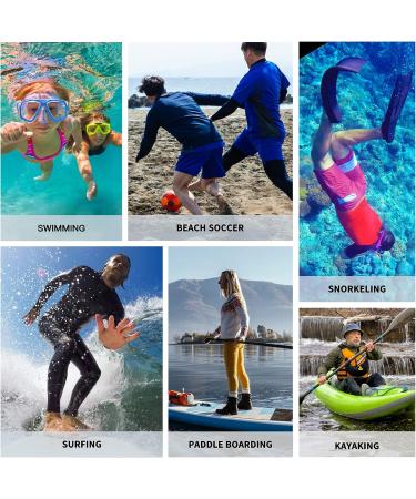 Goosehill 3mm Neoprene Dive Socks - Medium Black, for Snorkeling, Kayaking, Beach Volleyball - Buy Online on GoSupps.com