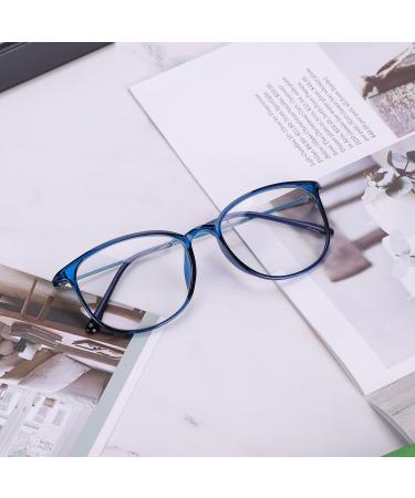 Retro Slim Glasses for Men | Stylish Unisex Nerd Glasses with Clear Lenses | Lightweight Decorative Round Frames for Students & PC Reading | Includes Glasses Case - Buy Online on GoSupps.com