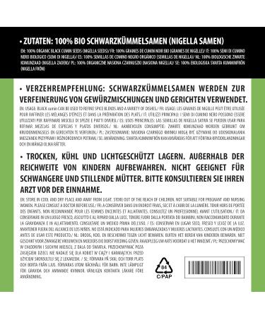 Whole organic black cumin (250g) black cumin seeds from controlled organic farming laboratory tested - Buy Online on GoSupps.com