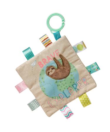 Taggies Crinkle Me Baby Paper and Squeaker Soft Toy  6.5 x 6.5-Inches  Brave Explorer Sloth