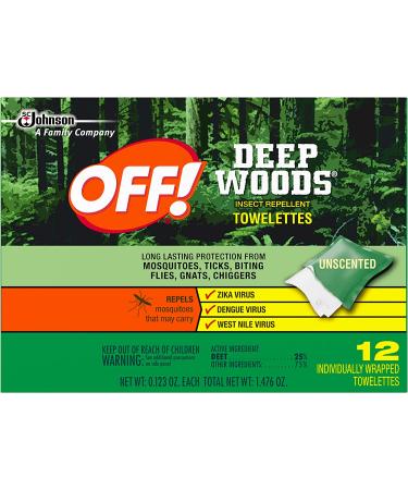 OFF! Deep Woods Mosquito Repellent Wipes - 12 Individually Wrapped, Long-Lasting Formula - Buy Online on GoSupps.com