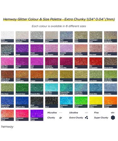 Hemway Extra Chunky Glitter 100g | Cosmetic Safe 1mm Iridescent Mother of Pearl | International Shipping Available - Buy Online on GoSupps.com