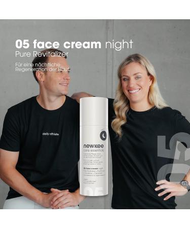 Newkee Night Cream 50ml | Vegan Intensive Moisture for All Skin Types | Night Care by Manuel Neuer & Angelique Kerber | International Shipping Available - Buy Online on GoSupps.com
