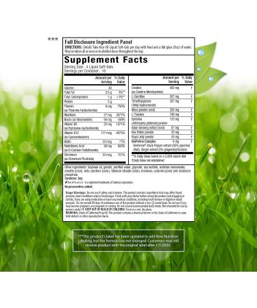 Buy Irwin Naturals Triple-Boost Caffeine-Free Energy | No Jitters Boost Focus & Brain Power | 75 Liquid Softgels - International Shipping Available - Buy Online on GoSupps.com