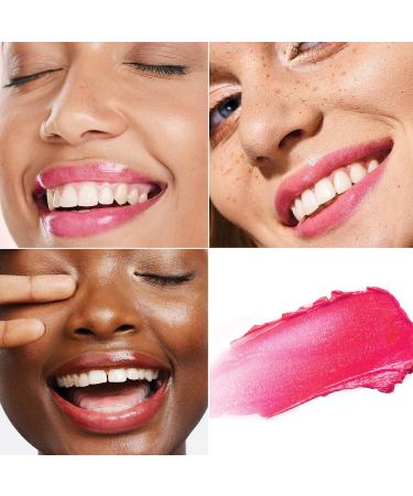 Tinted Lip Balm - Moisturizing Sheer Color with Hyaluronic Acid & Vitamin E | Plump & Revitalize Chapped Lips - Rosy Bloom 0.21oz - Buy Online on GoSupps.com