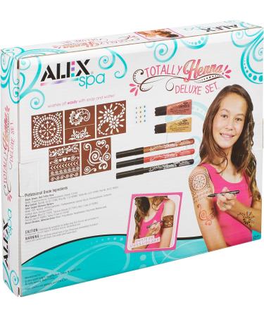 Buy Alex Spa Totally Henna Deluxe Set - Fun Girls Fashion Activity Worldwide Shipping - Buy Online on GoSupps.com