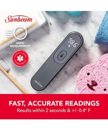 Sunbeam Touchless Digital Infrared Thermometer for Adults & Kids - Instant Accurate Reading - Fever Indicator - Compact Design - Buy Online on GoSupps.com