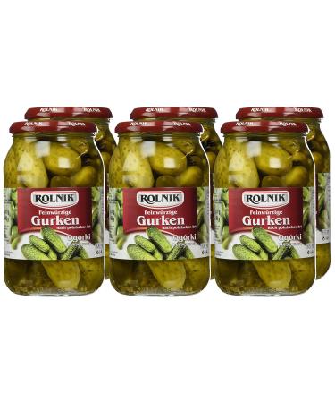 Rolnik Polish Gherkins - Pack of 6 (6 x 850g) | Premium International Shipping - Buy Online on GoSupps.com