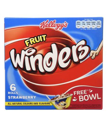 Kelloggs - Winders Fruit Fraise Double Lot De 6 50g