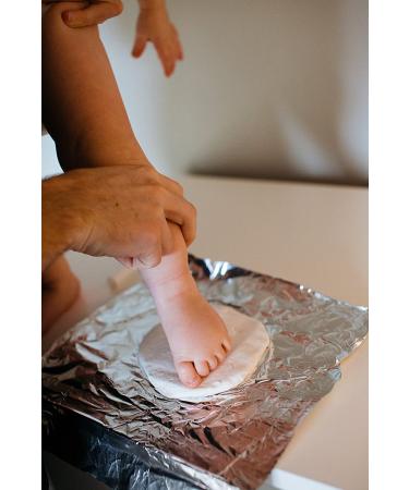 Tiny Ideas Baby Handprint/Footprint Ornament Kit - Holiday Gift/Nursery D cor - Creative Baby Gift & Registry Addition - Stocking Stuffer/Christmas Idea - White Ornament - Buy Online on GoSupps.com