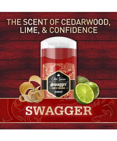 Old Spice Aluminum Free Deodorant for Men Red Zone Collection Swagger Invisible Solid Lime & Cedarwood Scent 3.8 Oz 3.8 Ounce (Pack of 1) Swagger - Buy Online on GoSupps.com