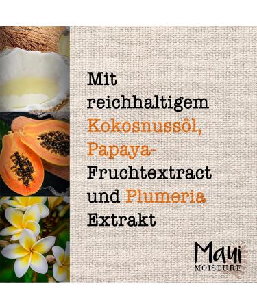 Maui Moisture Curl Care Hair Mask - Coconut Oil & Papaya Extract | Moisturizing Curl Smoothie for Curly Hair (400ml) - Buy Online on GoSupps.com