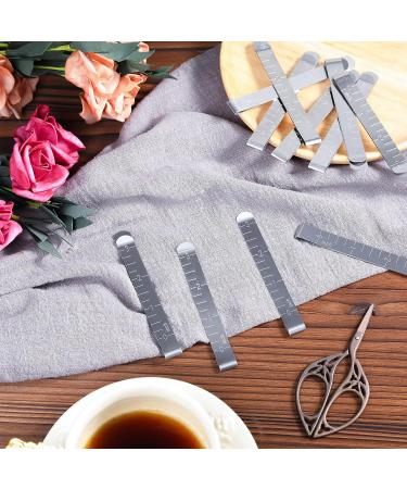 Sewing Clips Stainless Steel Hemming Clips 3 Inches - 30 Pcs Metal Hemming Tool for Fabric Quilting and Marking - Sewing Clips with Measurements for Pinning - Accessories for DIY Projects - Buy Online on GoSupps.com
