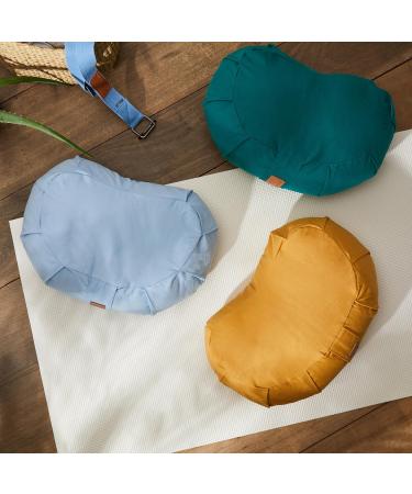 Buy Doyouryoga Ganesh Zafu Crescent Pillow - Organic Spelt & Buckwheat Filled Washable Cover Perfect for Meditation & Yin Yoga (45x30x14 cm) - Buy Online on GoSupps.com