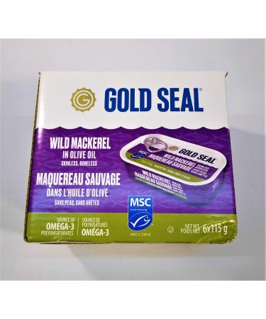 Gold Seal Wild Mackerel in Olive Oil 6 Pack