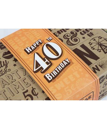 Vintage Candy Co. 40th Birthday Retro Candy Gift Box - 1982 Decade Nostalgic Candies for Man or Woman Turning 40 - Fun Gag Gift Basket - Buy Online on GoSupps.com