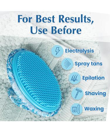 Exfoliating Brush for Razor Bumps & Ingrown Hairs - Dylonic Blue Pattern | Smooth Skin Solution for Men & Women - Buy Online on GoSupps.com