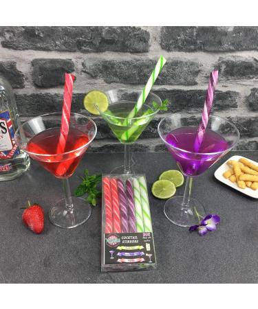 Wendy's Candies - Gin Cocktail stirrers - Edible Cocktail Sticks - Boiled Sweets Like Candy Canes Sweets - Candy Stick Mixer - Rock Sweets Gin Gifts for her - Gin Stirrer Cocktail Accessories SMX GIN SET - Buy Online on GoSupps.com