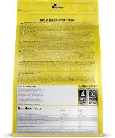 Olimp Labs Gold Beef Pro-Tein Powder Strawberry Flavour 700g - High-Quality Protein Supplement - Buy Online on GoSupps.com