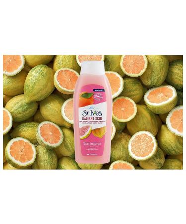 St. Ives Even & Bright Body Wash Pink Lemon and Mandarin Orange 24 Fl Oz - Revitalize and Brighten Your Skin - Buy Online on GoSupps.com