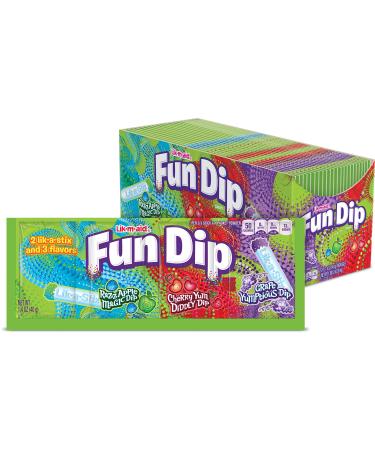 LIK-M-AID Fun Dip Fun Dip, 24Count
