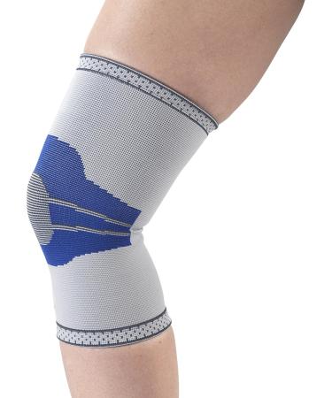 Champion Elastic Knee Support Compression Sleeve - Gray Small | International Shipping Available - Buy Online on GoSupps.com