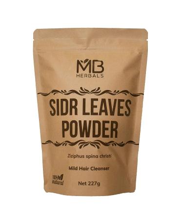 MB Herbals Sidr Powder 8 oz - Wildcrafted Seder Lote Leaves for Natural Hair Care | Ziziphus spina christi | 99.5% Sidr & 0.5% Neem - Buy Online on GoSupps.com