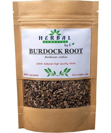 Burdock Root Tea 100g by J. - Antioxidant Tonic for Healthy Hair Growth and Purifying Herbal Remedies - Buy Online on GoSupps.com