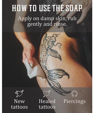 Tattoo Aftercare Kit - 6.7 fl oz Cream & Soap for Healing, Protection, and Brightening of New & Old Tattoos. With Vitamin A & E, Petroleum-free, and Paraben-free. Tattoo Soap & Brightening Moisturizer for Enhancing Tattoo's Appearance - Buy Online on GoSupps.com