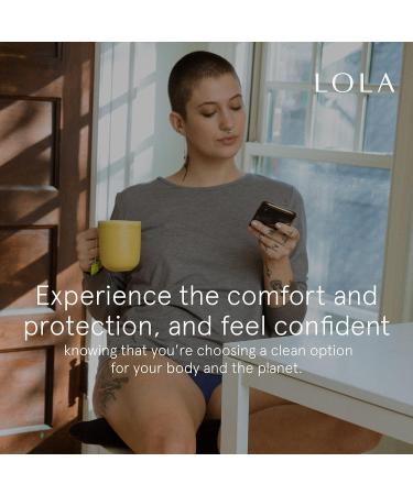 LOLA Organic Cotton Pads - 60 Count Ultra Thin Pads with Wings | HSA/FSA Approved Feminine Care | Heavy & Regular Flow | Pack of 1 - Buy Online on GoSupps.com