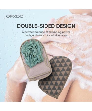 Double-Sided Bath Sponges for Men & Women - Loofah Shower Puffs & Gloves - Green Hand Bath Scrubbies - Buy Online on GoSupps.com