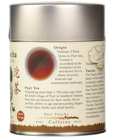 Organic Compressed Puer Tea - Tao of Tea Puer Tuocha 4.0 oz (85g) - Premium Quality - Buy Online on GoSupps.com