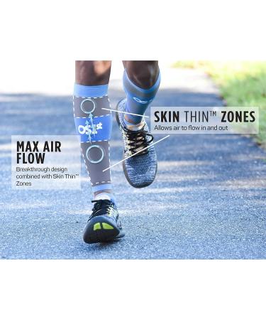 OS1st Thin Air Compression Calf Sleeves TA6 - Maximize Airflow & Relieve Shin Splints | Black Medium for Running - International Shipping Available - Buy Online on GoSupps.com