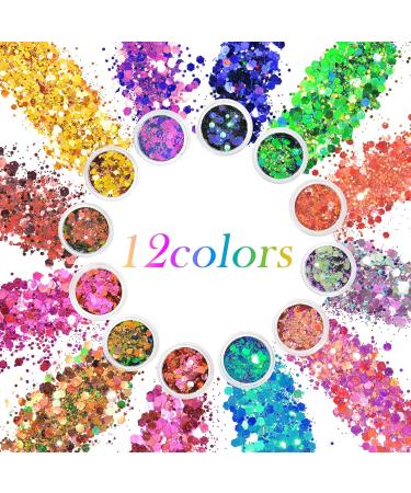  ALIIP Glitter Festival for the face 12 colors for face body nails eyes lips body accessories - Buy Online on GoSupps.com