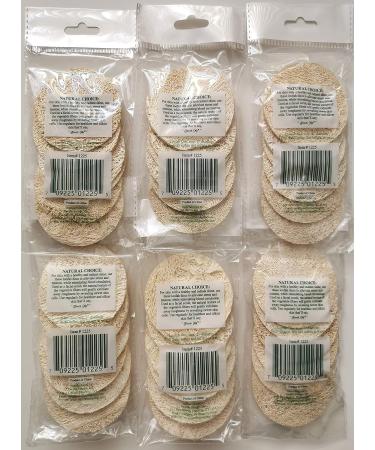 36 Loofah Facial Complexion Skin Discs Pads - Set of 6 Bags (6 Disks per Bag) - Buy Online on GoSupps.com