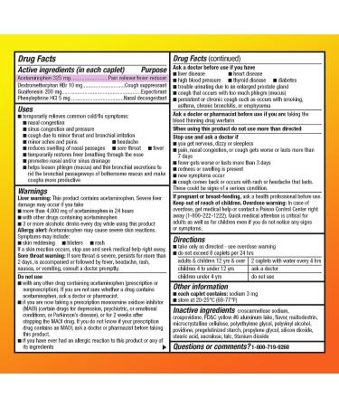 Amazon Basic Care Daytime Severe Cold & Flu Relief Caplets - 24 Count - Buy Online on GoSupps.com