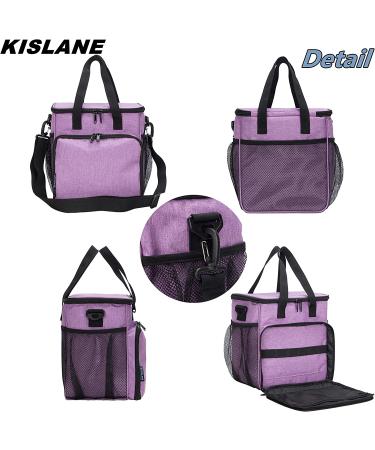 KISLANE Pet Grooming Tote Bag - Purple Organizer for Cat and Dog Grooming Tools and Supplies - Buy Online on GoSupps.com